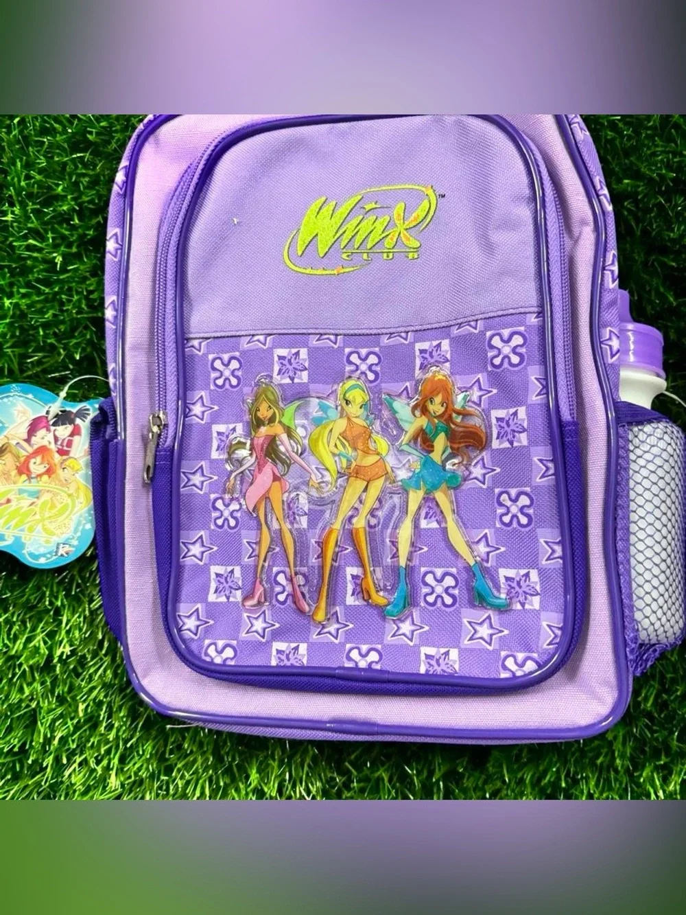 Winx Club Purple Girls' Backpack with Character Print